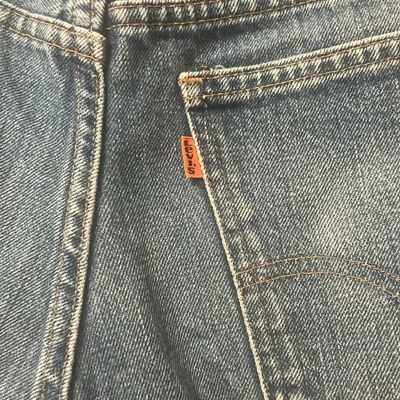 Vintage orange tag Levi Denim Shorts